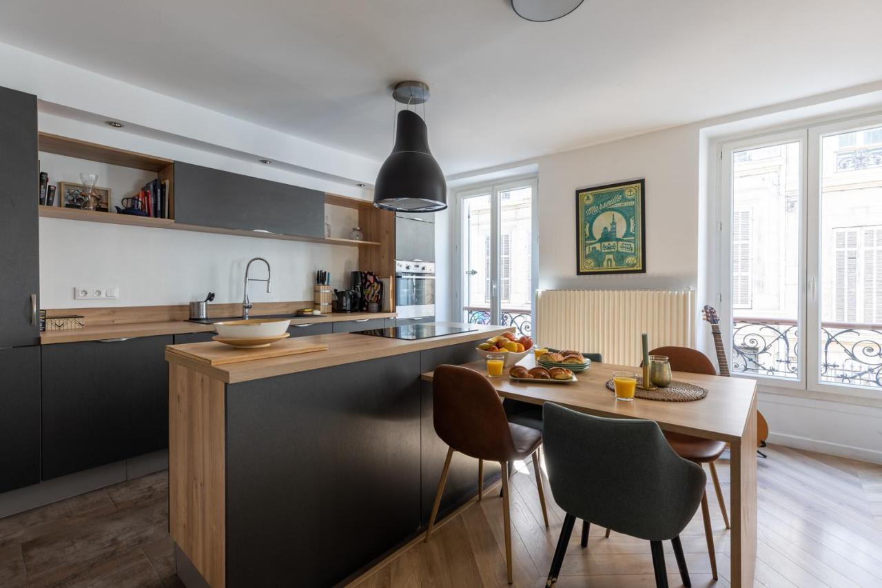 90M2 Renove - Terrasse En Plein Coeur De Marseille Appartement Buitenkant foto